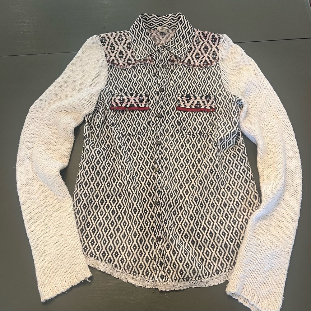 Bke Patterned Button Down - image 5